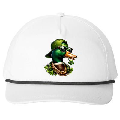 Saint Patricks Call Me Lucky Mallard Duck St PatrickS Day Snapback Five-Panel Rope Hat