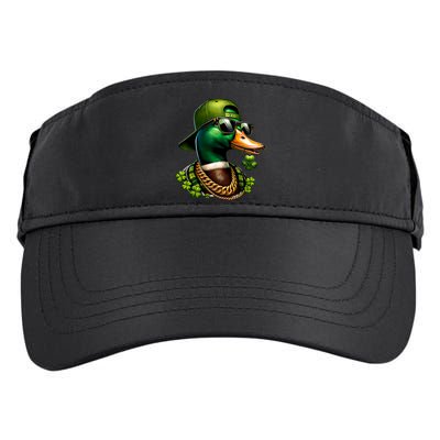 Saint Patricks Call Me Lucky Mallard Duck St PatrickS Day Adult Drive Performance Visor