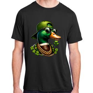 Saint Patricks Call Me Lucky Mallard Duck St PatrickS Day Adult ChromaSoft Performance T-Shirt