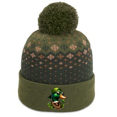 Saint Patricks Call Me Lucky Mallard Duck St PatrickS Day The Baniff Cuffed Pom Beanie