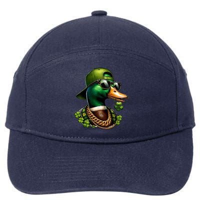 Saint Patricks Call Me Lucky Mallard Duck St PatrickS Day 7-Panel Snapback Hat