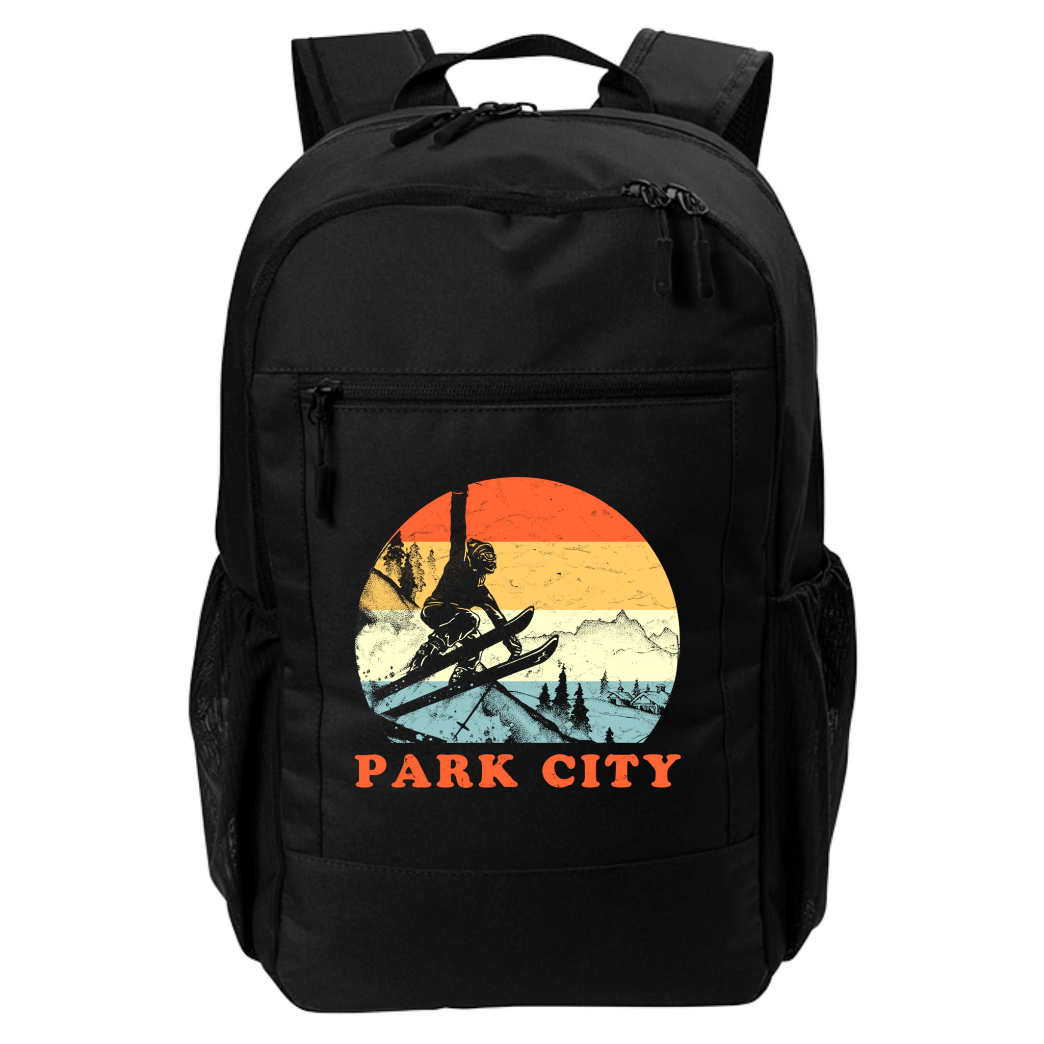 Ski Park City Utah Vintage Snow Skiing Vacation Gift Backpack