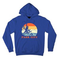 Ski Park City Utah Vintage Snow Skiing Vacation Gift Hoodie