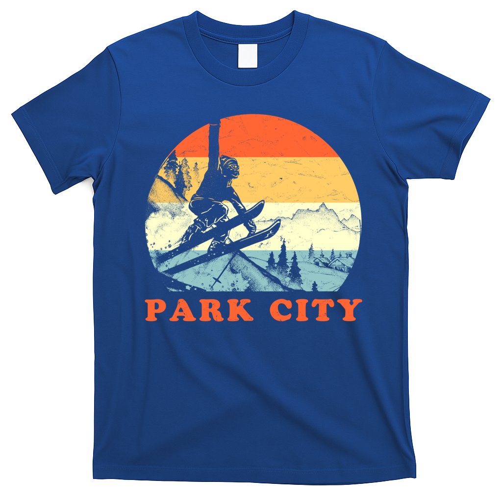 Ski Park City Utah Vintage Snow Skiing Vacation Gift T-Shirt