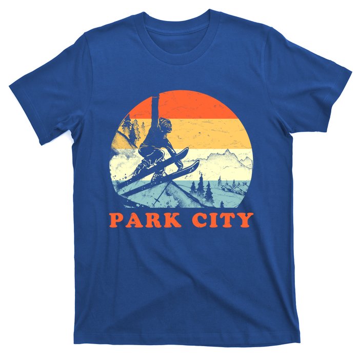 Ski Park City Utah Vintage Snow Skiing Vacation Gift T-Shirt