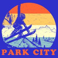 Ski Park City Utah Vintage Snow Skiing Vacation Gift T-Shirt