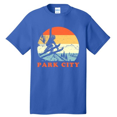 Ski Park City Utah Vintage Snow Skiing Vacation Gift Tall T-Shirt