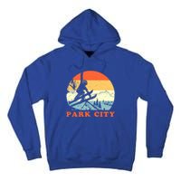 Ski Park City Utah Vintage Snow Skiing Vacation Gift Tall Hoodie