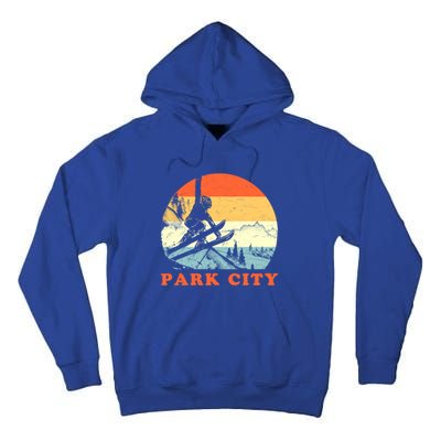 Ski Park City Utah Vintage Snow Skiing Vacation Gift Tall Hoodie