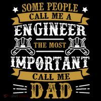 Some People Call Me A Engineer The Most Important Call Me Dad Gifts Stripe Pom Pom Beanie