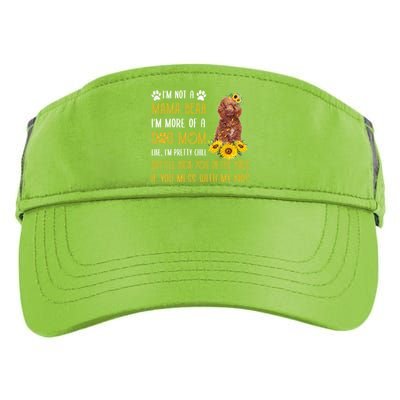 Sunflower Poodle Crossbreed Mom Mothers Day Dog Mom Gift Adult Drive Performance Visor