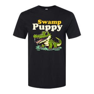 Swamp Puppy: Cute Alligator & Crocodile Lover Funny Softstyle CVC T-Shirt