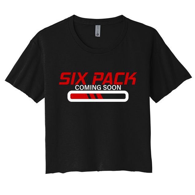 Six Pack Coming Soon Gift Crop Top