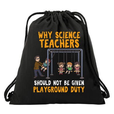 Science Physicist Chemist Teacher Vintage Drawstring Bag