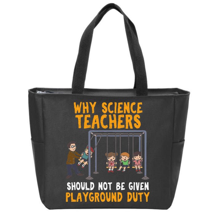 Science Physicist Chemist Teacher Vintage Zip Tote Bag