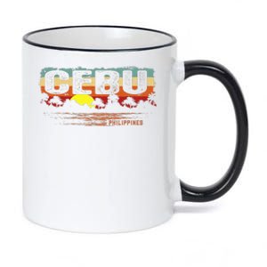 Sunset Philippines Cebu 11oz Black Color Changing Mug