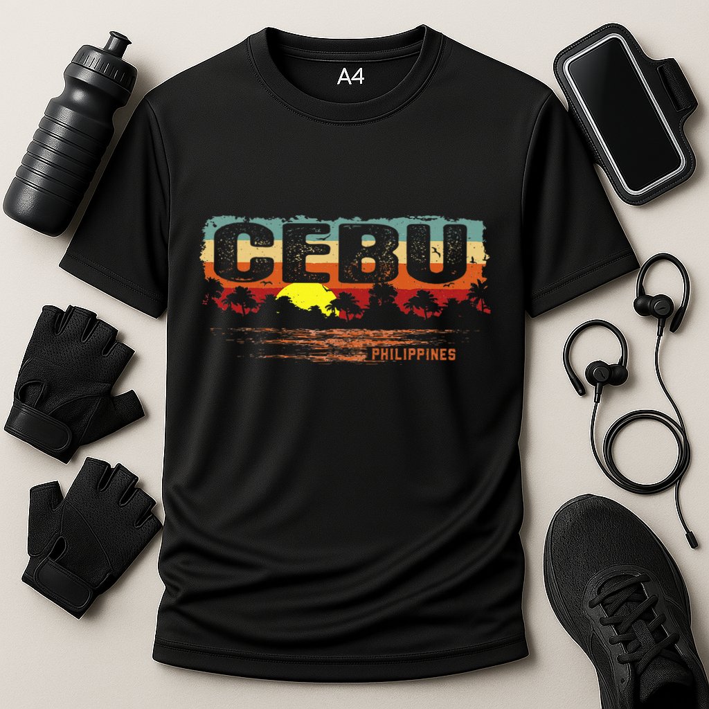 Sunset Philippines Cebu Cooling Performance Crew T-Shirt