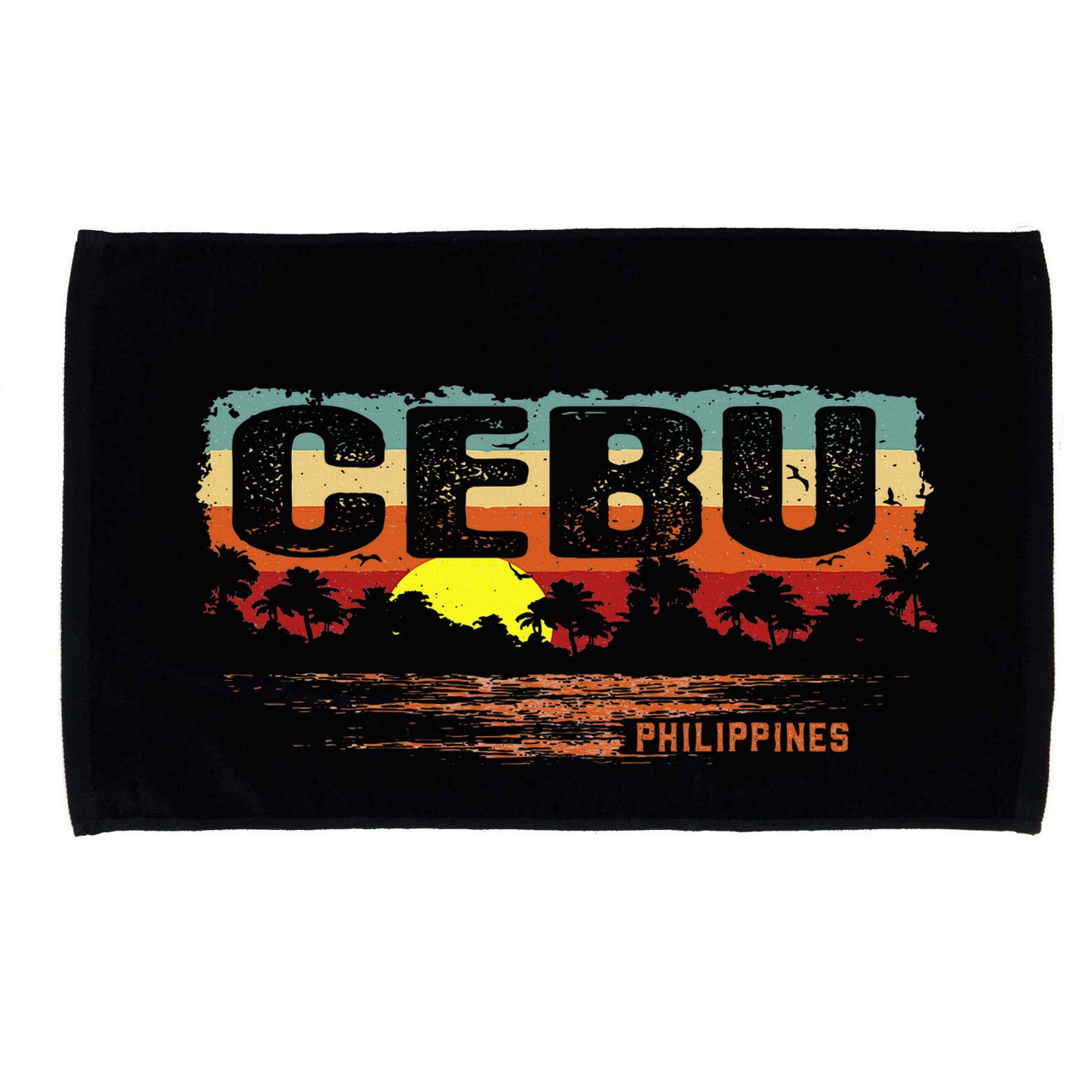 Sunset Philippines Cebu Microfiber Hand Towel