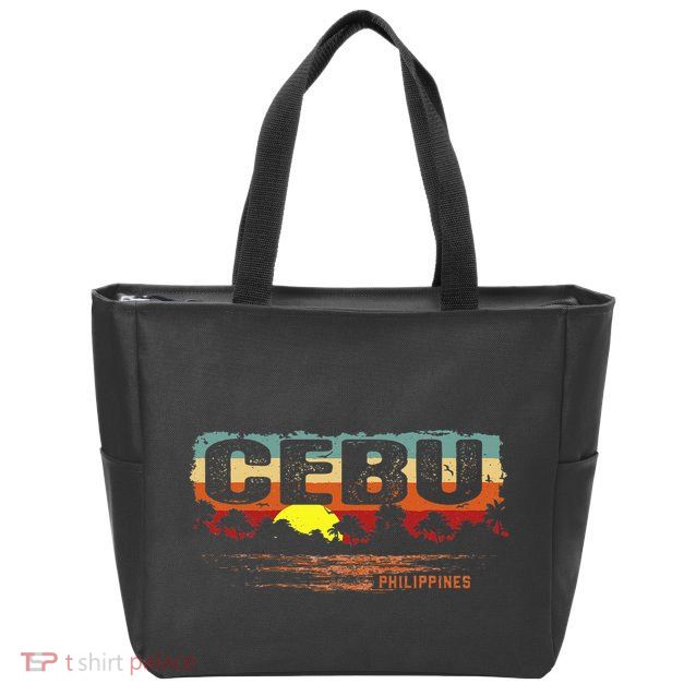 Sunset Philippines Cebu Zip Tote Bag