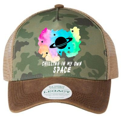 Space Planets Celestial UFO Universe Galaxy Stars Saturn Sky Legacy Tie Dye Trucker Hat