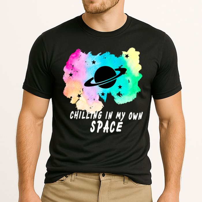 Space Planets Celestial UFO Universe Galaxy Stars Saturn Sky Cooling Performance Crew T-Shirt