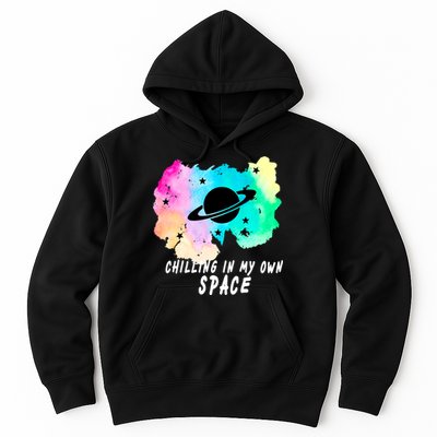 Space Planets Celestial UFO Universe Galaxy Stars Saturn Sky Hoodie