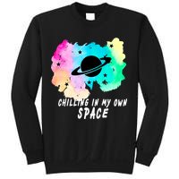 Space Planets Celestial UFO Universe Galaxy Stars Saturn Sky Sweatshirt