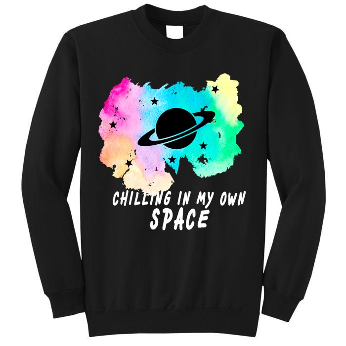 Space Planets Celestial UFO Universe Galaxy Stars Saturn Sky Sweatshirt