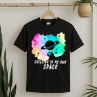 Space Planets Celestial UFO Universe Galaxy Stars Saturn Sky T-Shirt