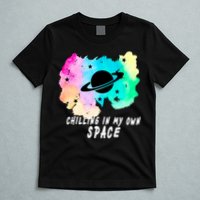 Space Planets Celestial UFO Universe Galaxy Stars Saturn Sky T-Shirt