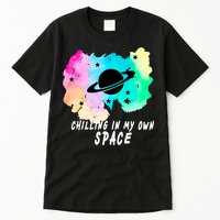 Space Planets Celestial UFO Universe Galaxy Stars Saturn Sky Tall T-Shirt