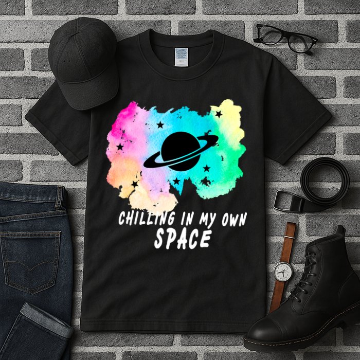 Space Planets Celestial UFO Universe Galaxy Stars Saturn Sky Tall T-Shirt
