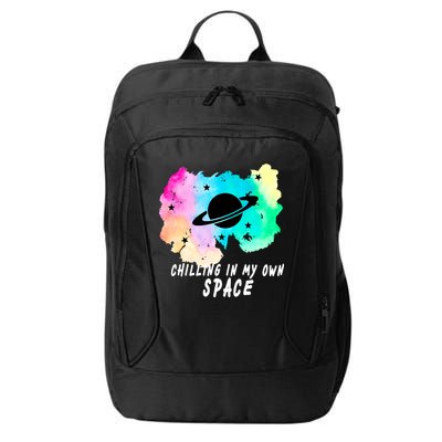 Space Planets Celestial UFO Universe Galaxy Stars Saturn Sky City Backpack
