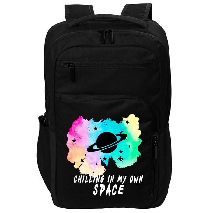 Space Planets Celestial UFO Universe Galaxy Stars Saturn Sky Impact Tech Backpack
