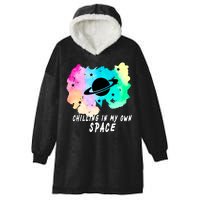 Space Planets Celestial UFO Universe Galaxy Stars Saturn Sky Hooded Wearable Blanket