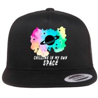 Space Planets Celestial UFO Universe Galaxy Stars Saturn Sky Flatbill Hat