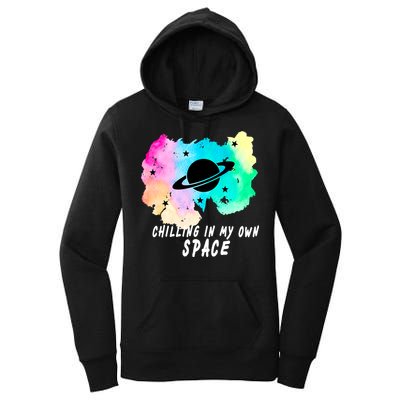 Space Planets Celestial UFO Universe Galaxy Stars Saturn Sky Women's Pullover Hoodie