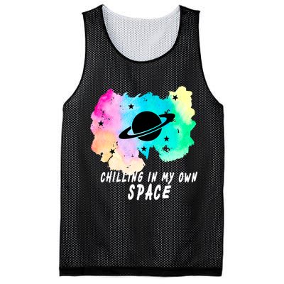 Space Planets Celestial UFO Universe Galaxy Stars Saturn Sky Mesh Reversible Basketball Jersey Tank
