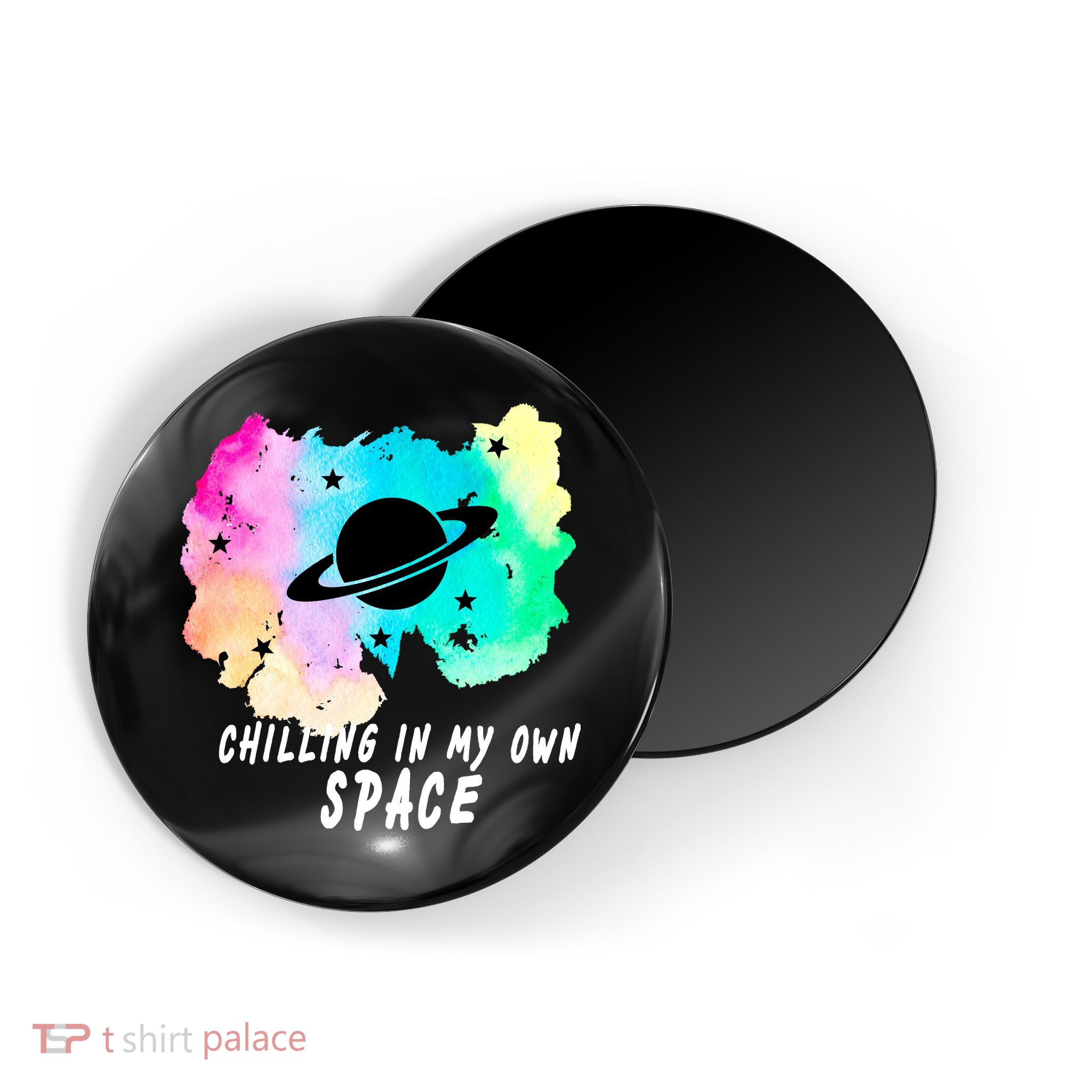 Space Planets Celestial UFO Universe Galaxy Stars Saturn Sky Magnet