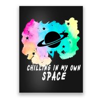 Space Planets Celestial UFO Universe Galaxy Stars Saturn Sky Poster