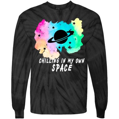 Space Planets Celestial UFO Universe Galaxy Stars Saturn Sky Tie-Dye Long Sleeve Shirt