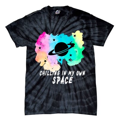 Space Planets Celestial UFO Universe Galaxy Stars Saturn Sky Tie-Dye T-Shirt