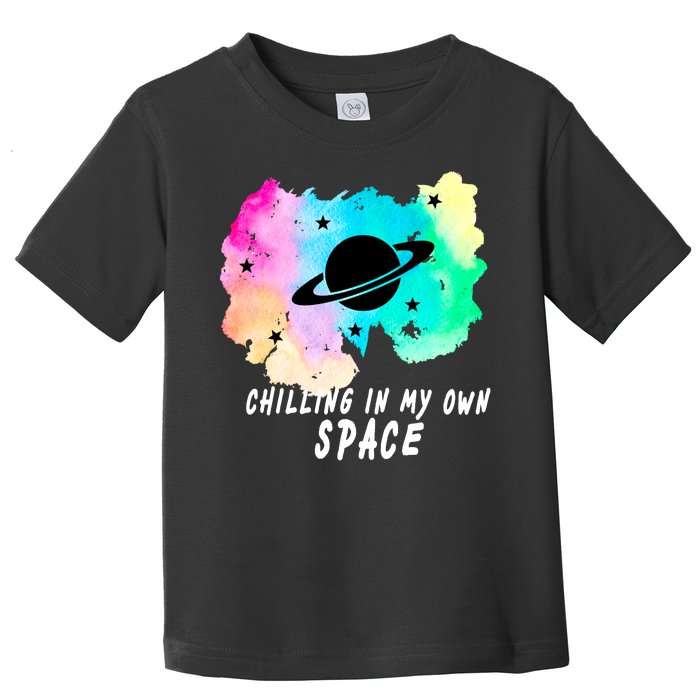 Space Planets Celestial UFO Universe Galaxy Stars Saturn Sky Toddler T-Shirt