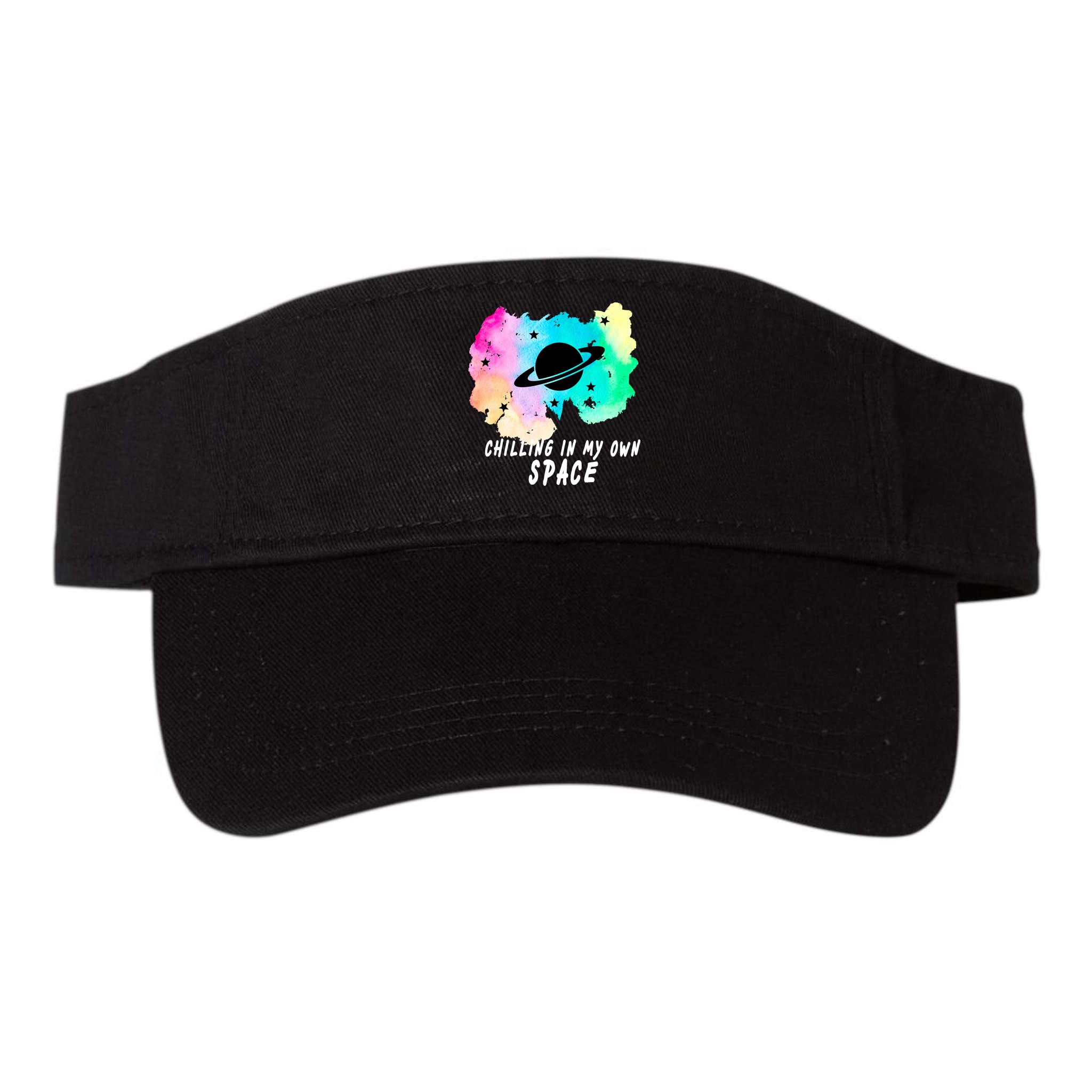Space Planets Celestial UFO Universe Galaxy Stars Saturn Sky Visor