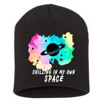 Space Planets Celestial UFO Universe Galaxy Stars Saturn Sky Short Acrylic Beanie