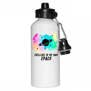 Space Planets Celestial UFO Universe Galaxy Stars Saturn Sky Aluminum Water Bottle