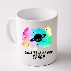 Space Planets Celestial UFO Universe Galaxy Stars Saturn Sky Coffee Mug