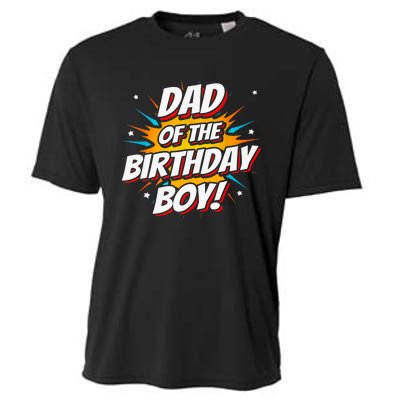 Superhero Party - Comics Birthday - Dad of Birthday Boy Cooling Performance Crew T-Shirt