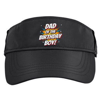 Superhero Party - Comics Birthday - Dad of Birthday Boy Adult Drive Performance Visor