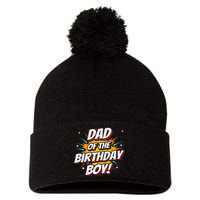 Superhero Party - Comics Birthday - Dad of Birthday Boy Pom Pom 12in Knit Beanie